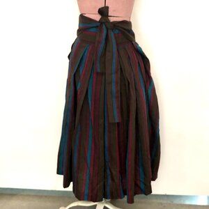 Kenzo Paris Designer Wool Wrap Culotte Skirt Shorts